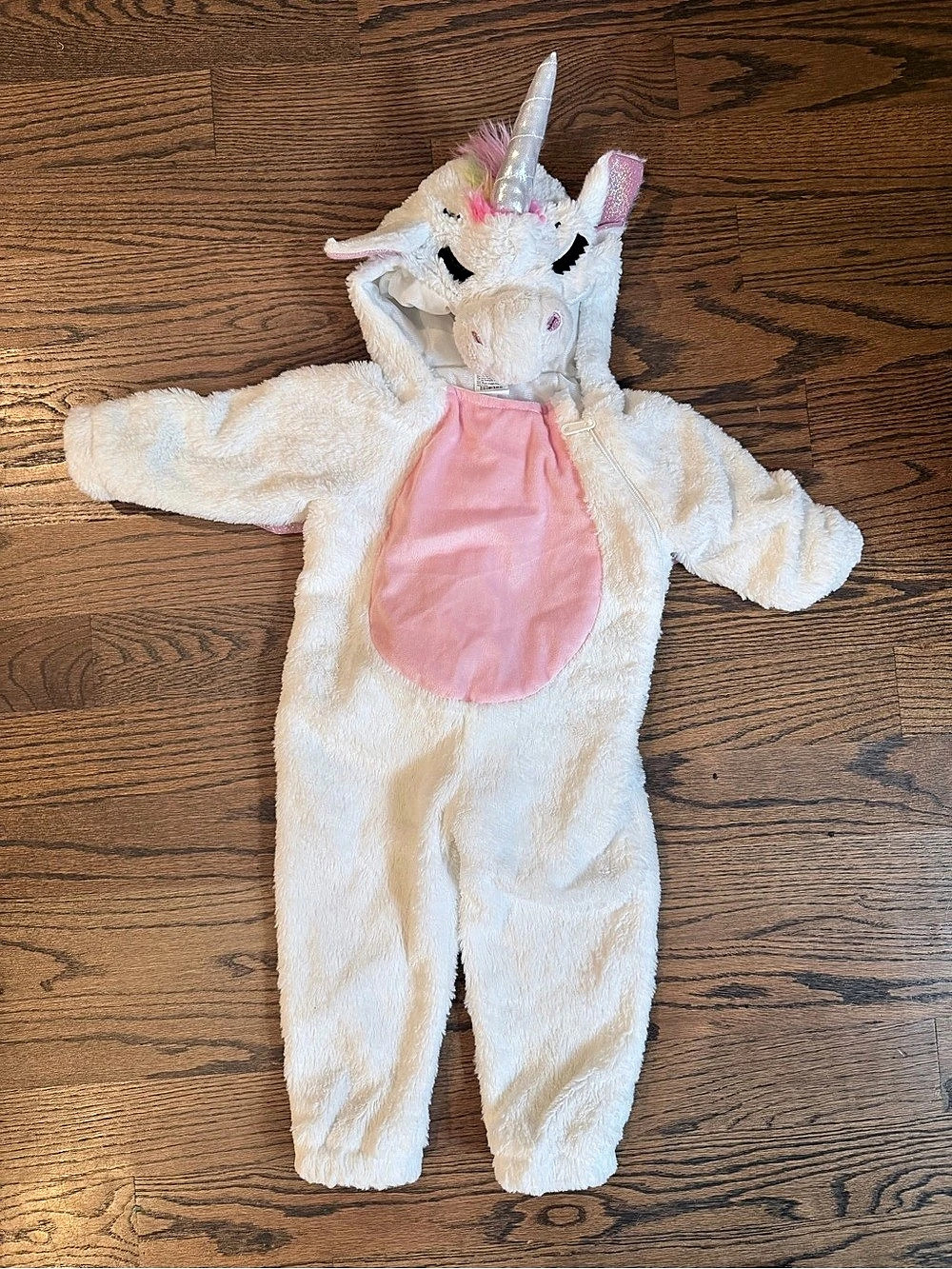 Hyde & EEK! Boutique Unicorn Halloween Costume Jumpsuit White & Pink